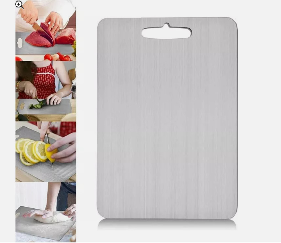 Titanium Cutting Board, Double-Sided Titanium Chopping Board For Kitchen