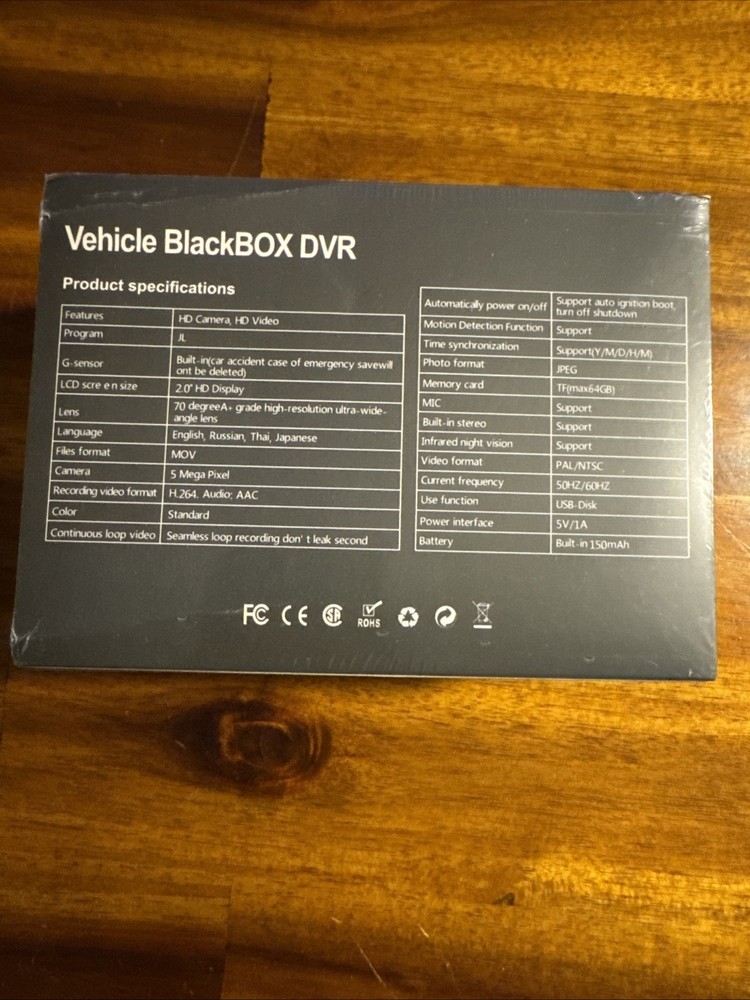 Full UHD 4K Three Channel 4K Dash Camera NIB! Black Box DVR
