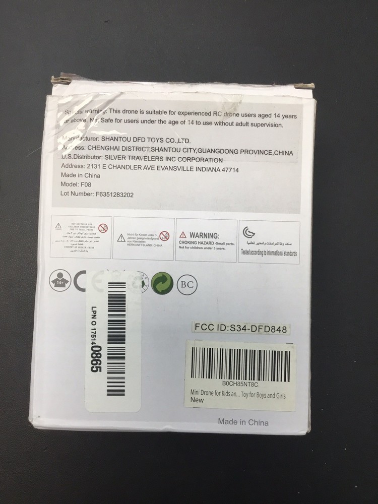 F08 Intelligent Flight Mode Mini-Size Drone - Black