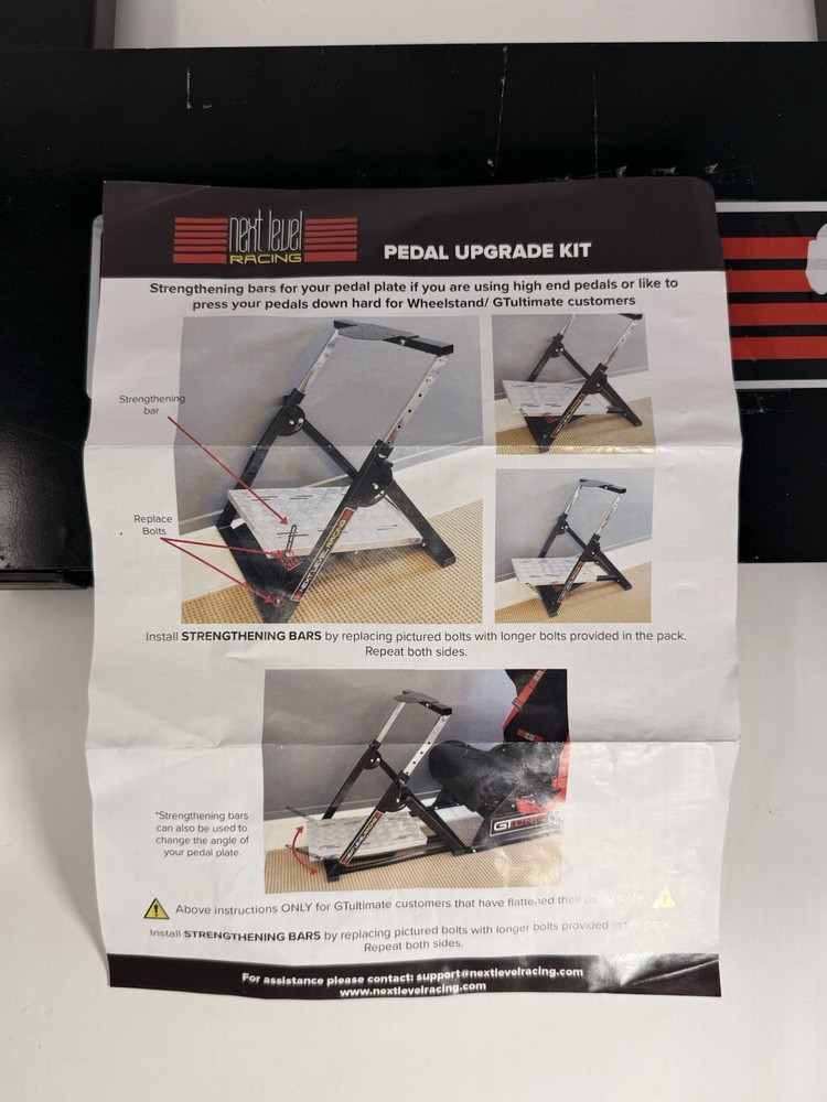 Next Level Racing Pedal Upgrade Kit (PARTIAL)