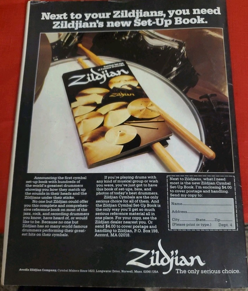 Peter Criss KISS Modern Drummer 1981 Rare