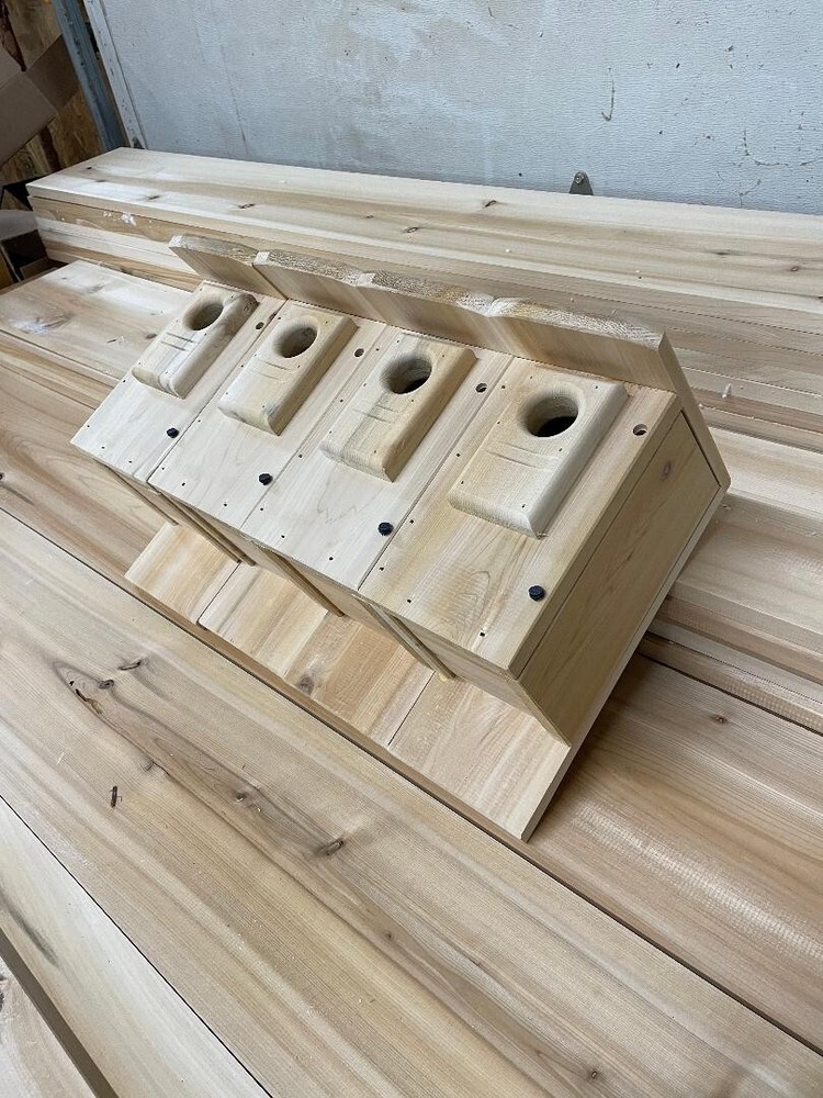 4-pack Bluebird nesting boxes