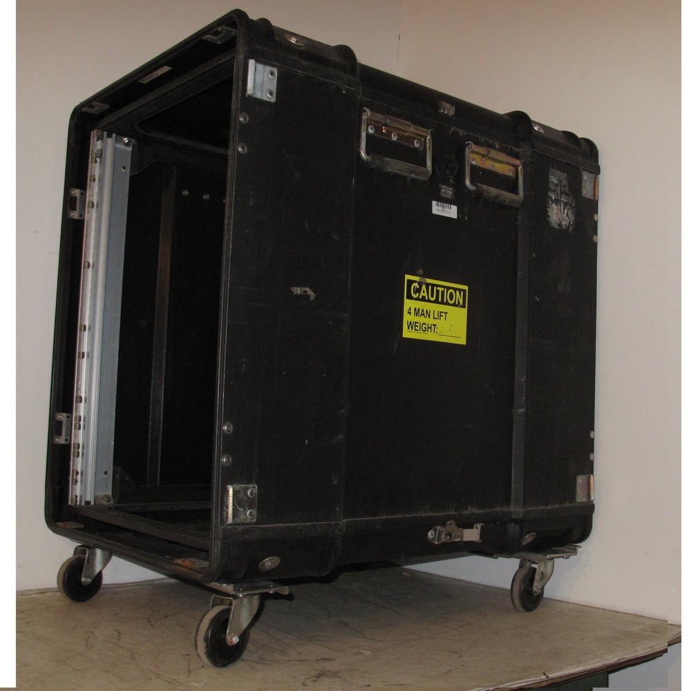 Rackmount 14U 19x24 Wheeled ECS Composite Shockmount Electronics Equip Case TSC