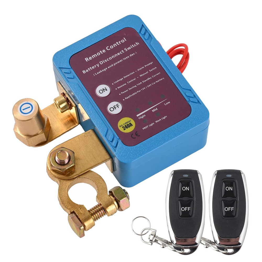 Remote Battery Disconnect Switch Battery Kill Switch 12V 240A for Auto RV ATV US
