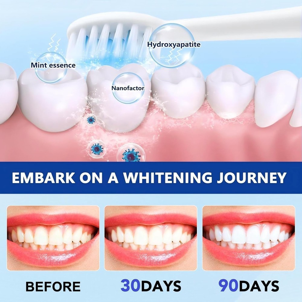 7.5% Hydroxyapatite Toothpaste for Advanced Enamel Protection, Appropriate for S