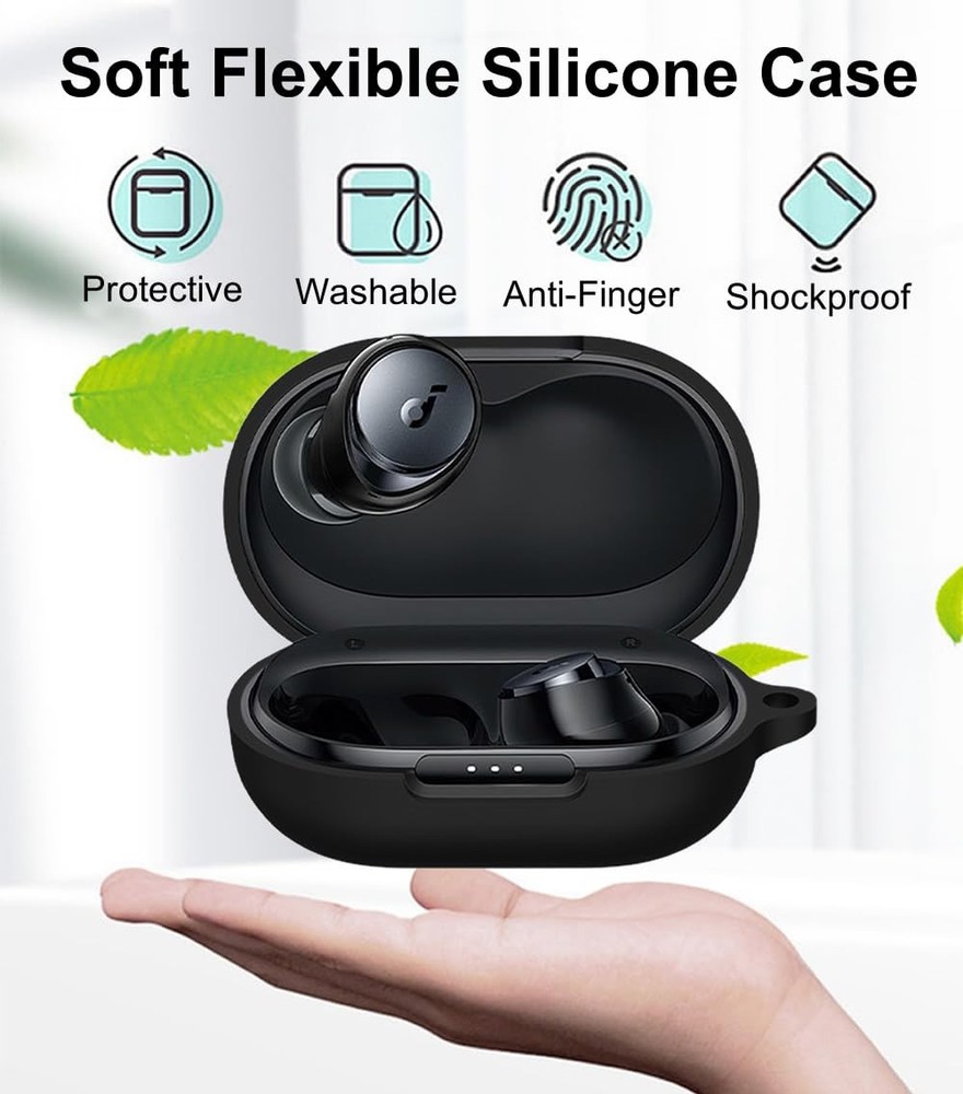 A-Focus Compatible with Soundcore Space A40 Case A40, Black