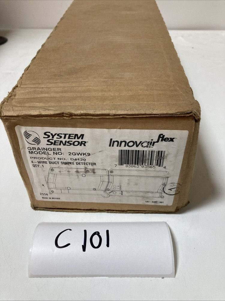 NEW SYSTEM SENSOR 2GWK9 4-WIRE DUCT SMOKE DETECTOR