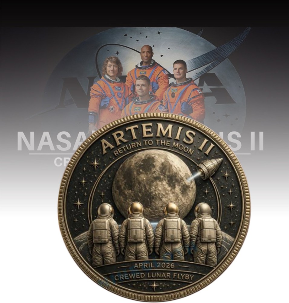 Artemis II Return To The Moon April 2026 Crewed Lunar Flyby Coin