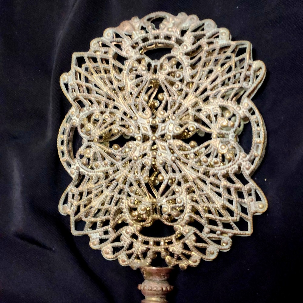 Vintage Decorative Arts Finial Beautiful Web Scrollwork Design
