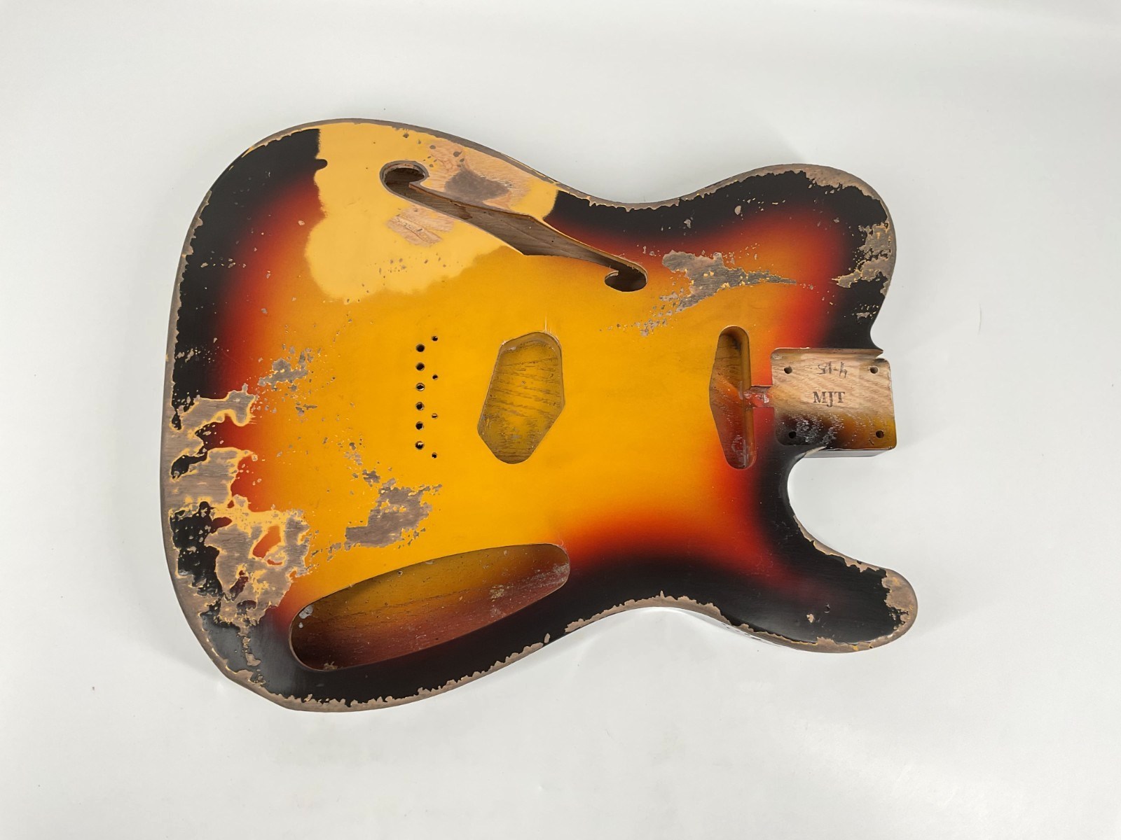 MJT Official Custom Vintage Aged Nitro Guitar Body Mark Jenny VTL 3T Swamp Ash