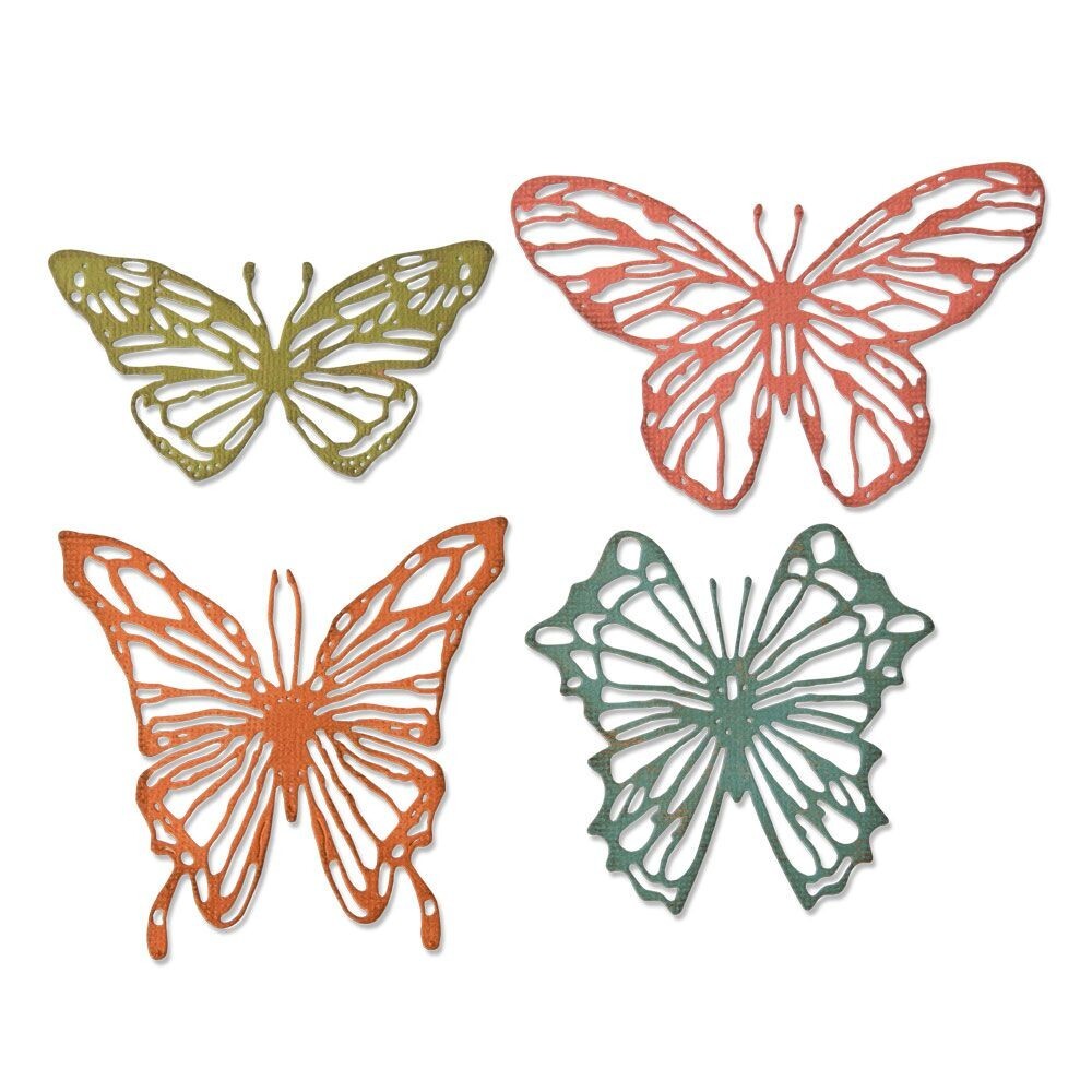 Sizzix Thinlits Scribbly Butterflies 4-PK set #664409 Retail $22.99 by Tim Holtz