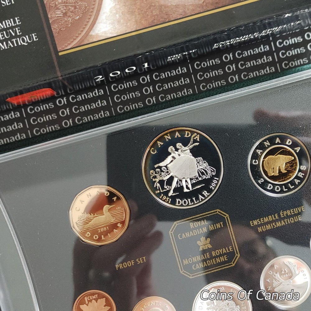 2001 Canada 8 Coin Proof Set - With Special Edition Silver Dollar #coinsofcanada