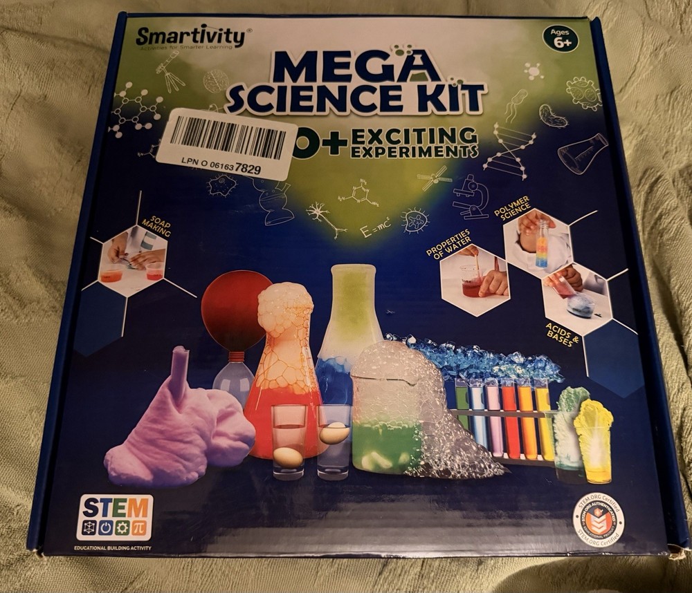 Smartivity Mega Science Kit STEM Chemistry & Science Experiments Ages 6+