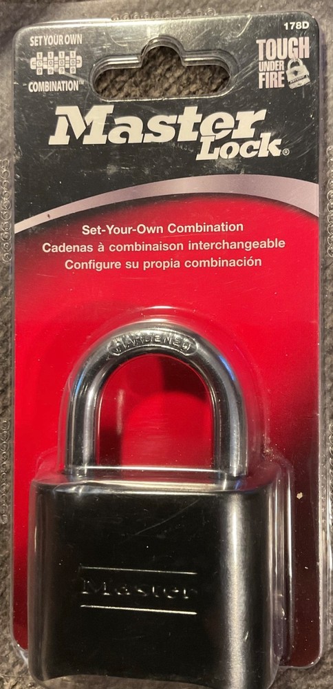 Master Lock Combination 178D New In Pkg