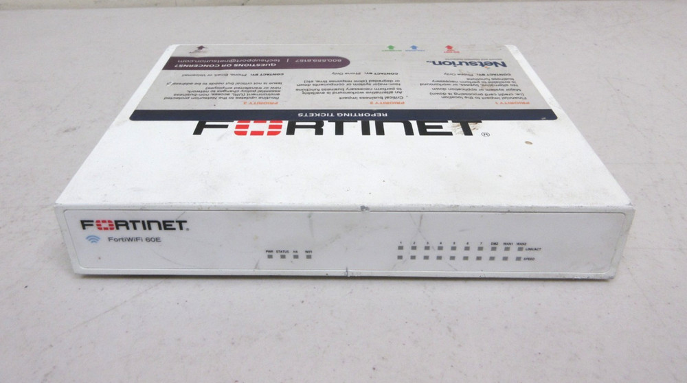 Fortinet FortiWiFi-60E FWF-60E Network Security Firewall *No AC Adapter*