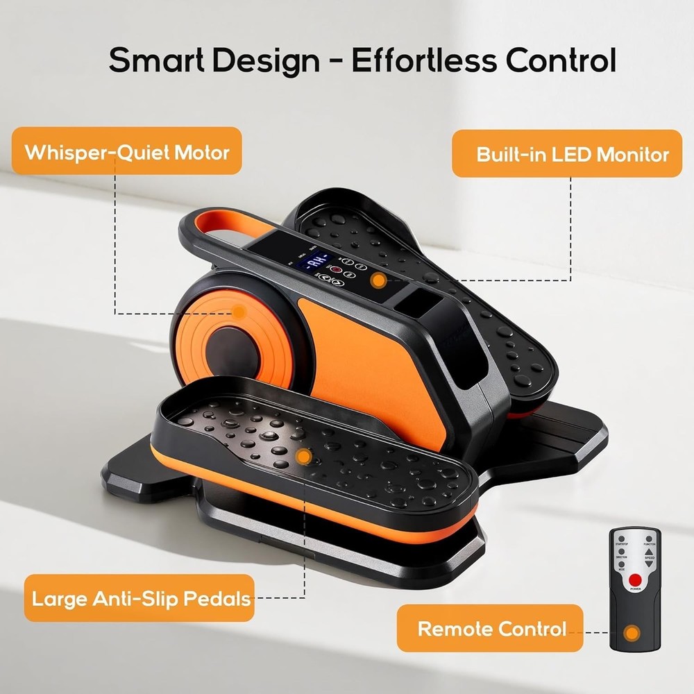 Under Desk Elliptical Machine with-Remote Control