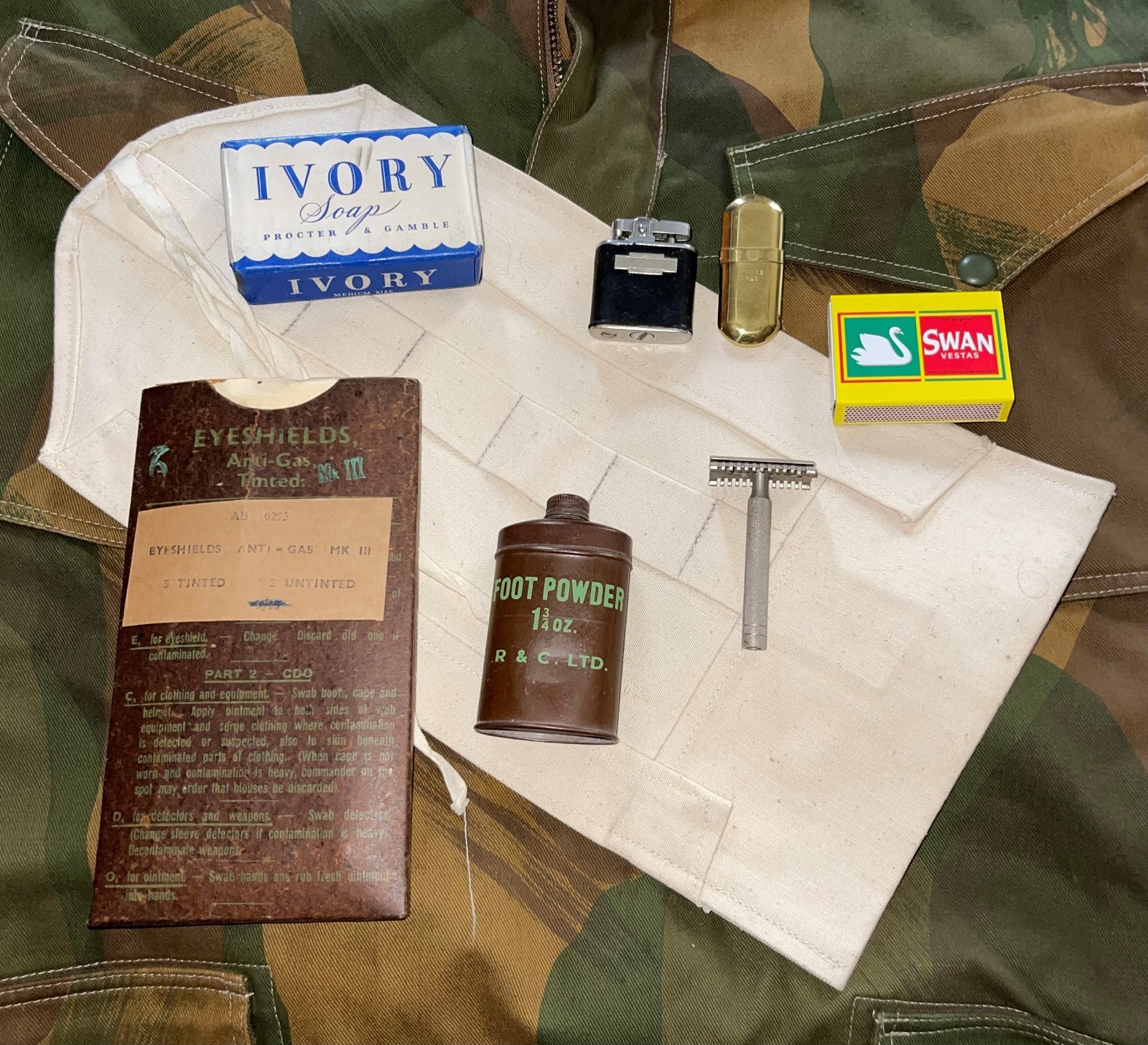 WW2 British Commonwealth Soldier - "Tommy" Pocket / Small Pack / Personal Items