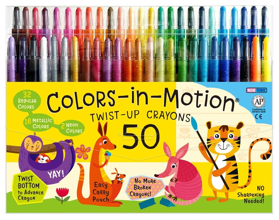Twist-Up Crayons 50 Count Color Set