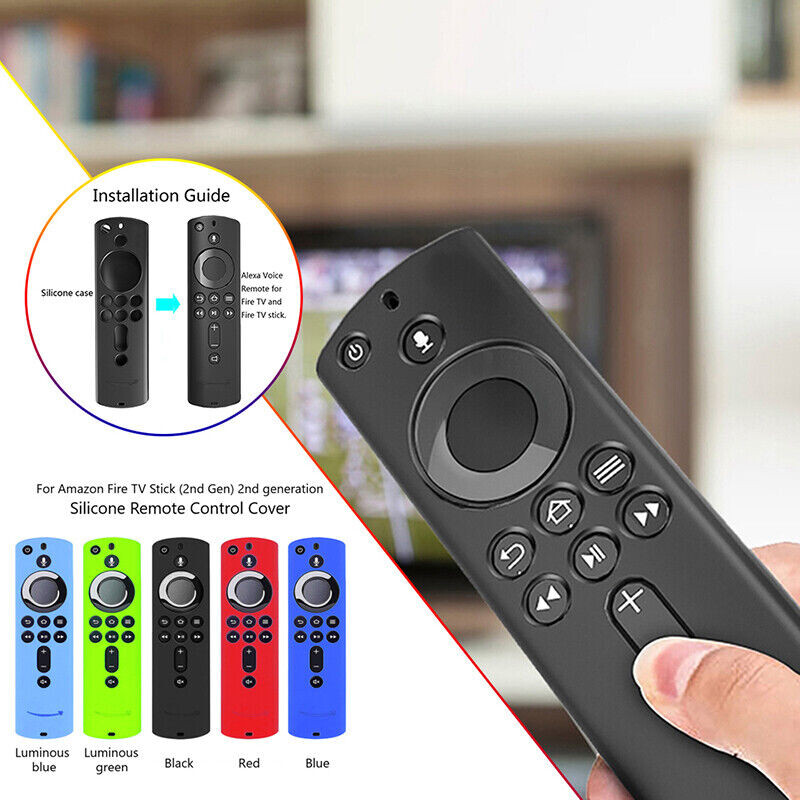 For Amazon 2nd Gen Fire TV Stick 4K Remote Control Silicone Protective Cover⇖