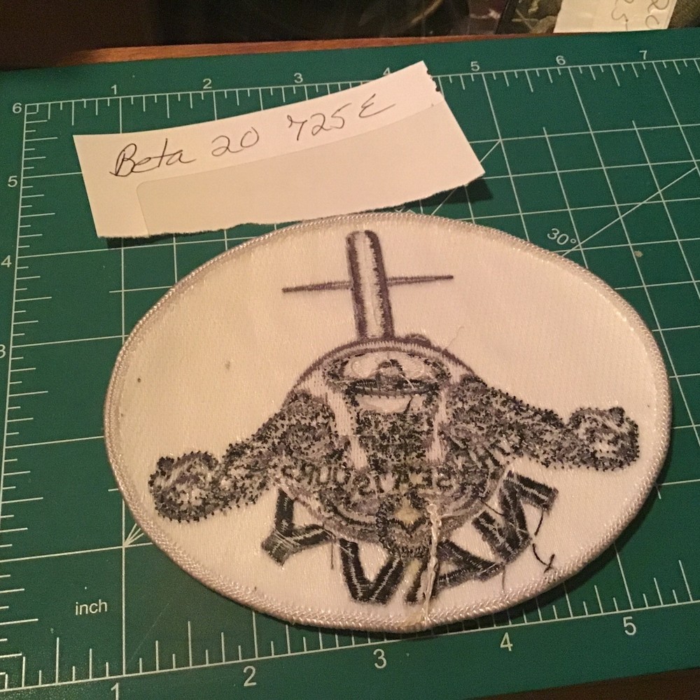 USN NAVY CHIEF SKULL PATCH SAILOR Sub Submarine