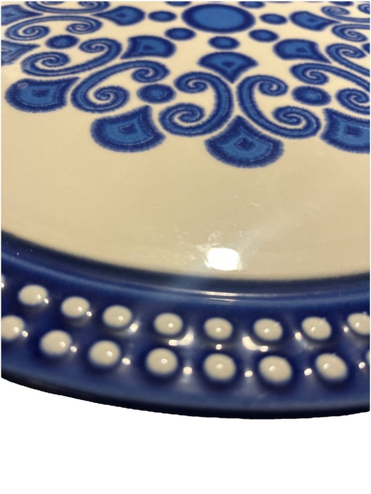 Herbolzheim Cake Plate Blue 13” D