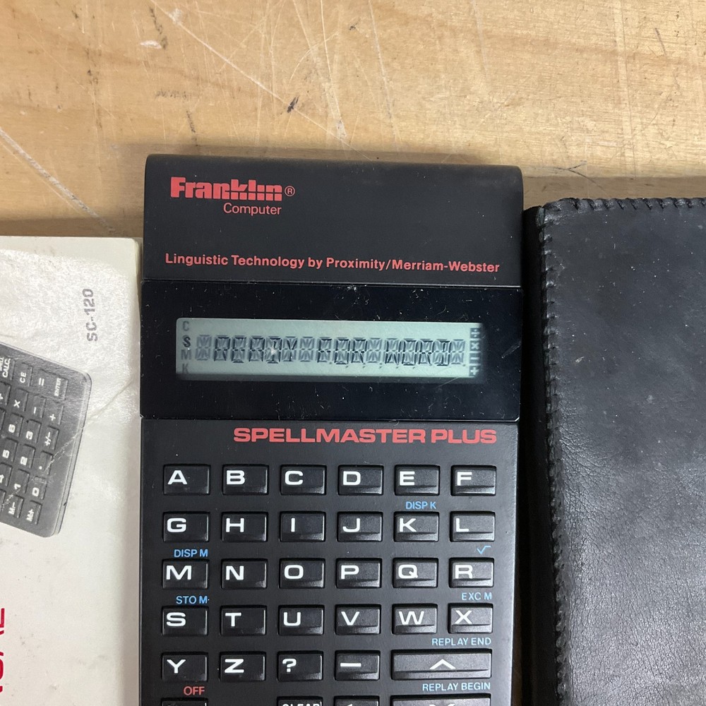Franklin Computer Spellmaster Plus SC-120 With Case And Calculator