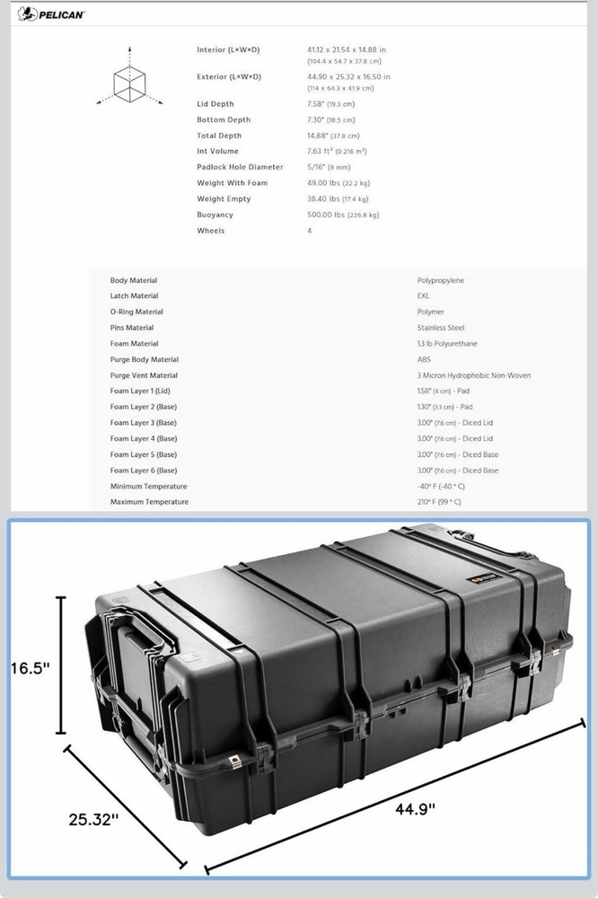 BRAND NEW Pelican 1780 Case.
