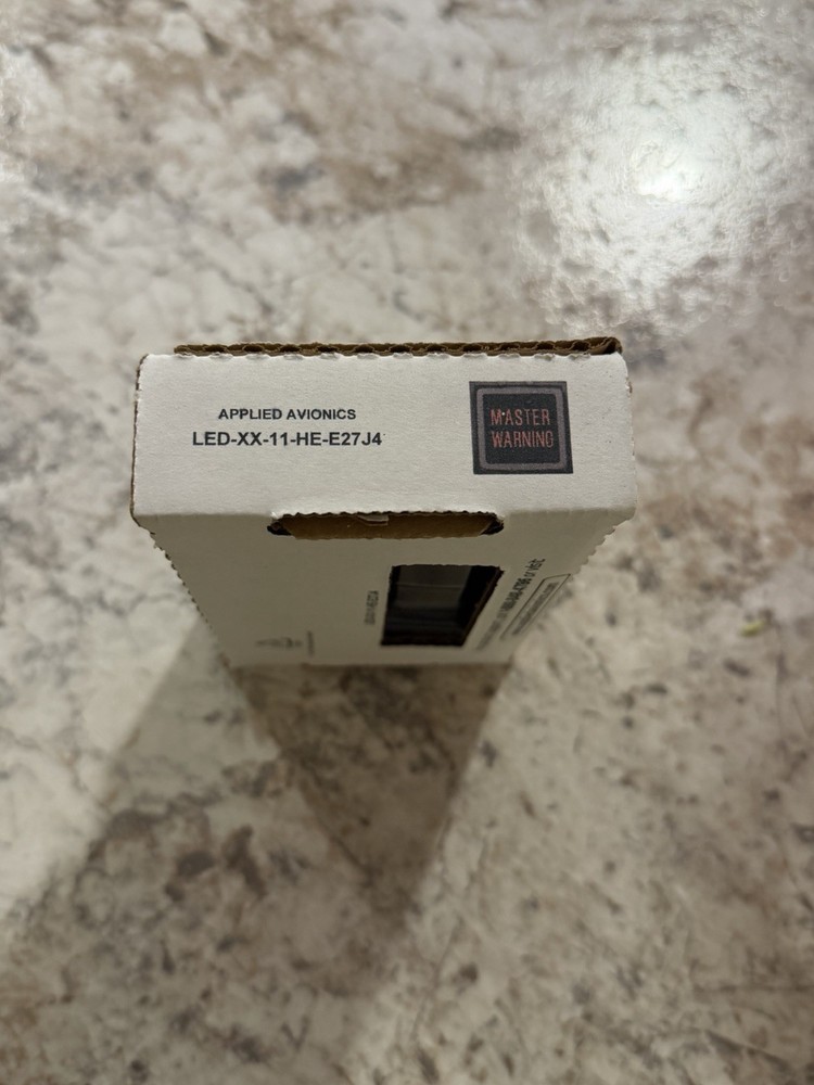 Applied Avionics P/N: LED-XX-11-HE-E27J4 PUSH SWITCH