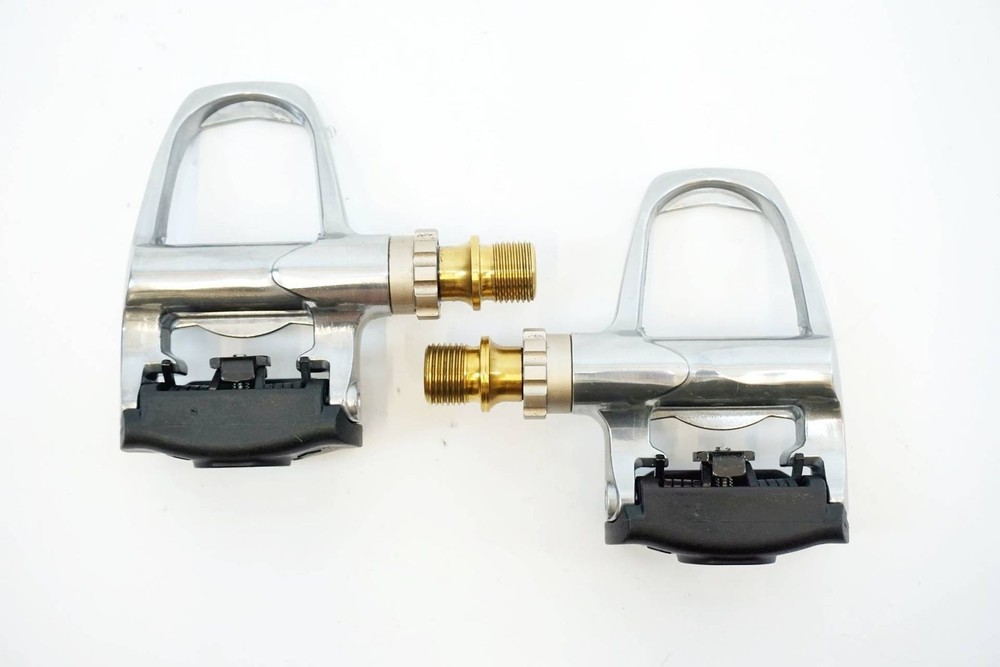 EXUSTAR E-PR70 TI Binding Pedals Used Lightweight 85kg Weight Limit
