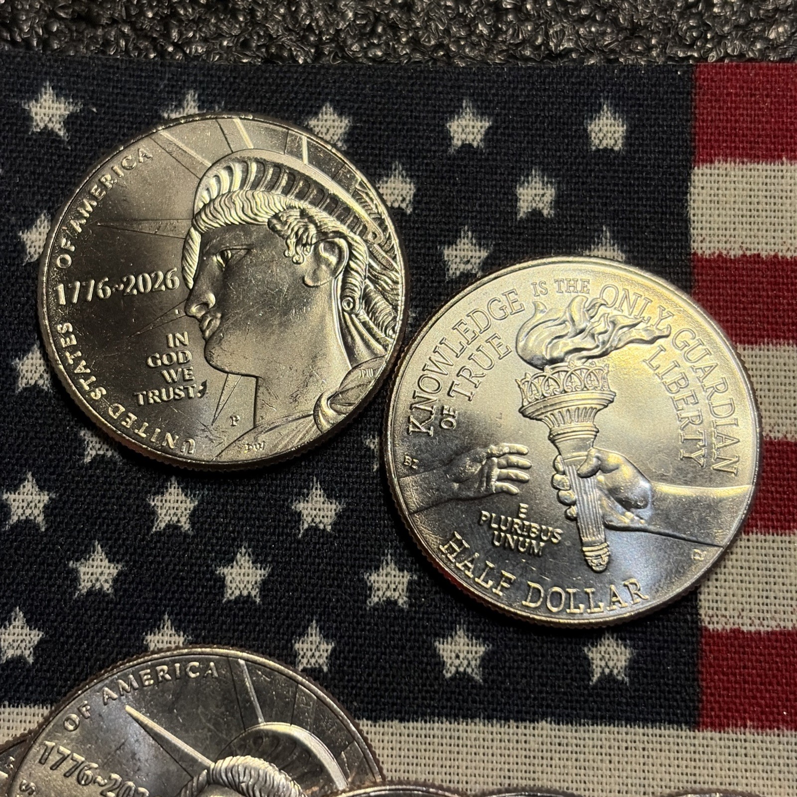 1776-2026 P & D Set of Enduring Liberty Half Dollar Duel Dated Coins IN HAND!!