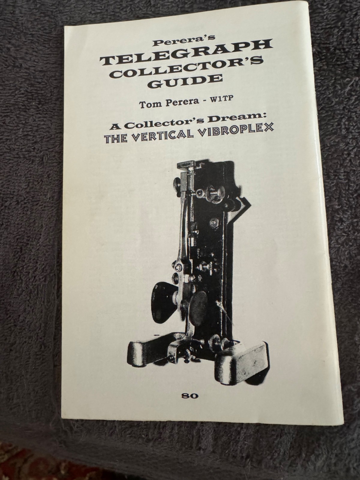 Vintage Antique Tom Pereras Telegraph Morse Code Collectors Guide book