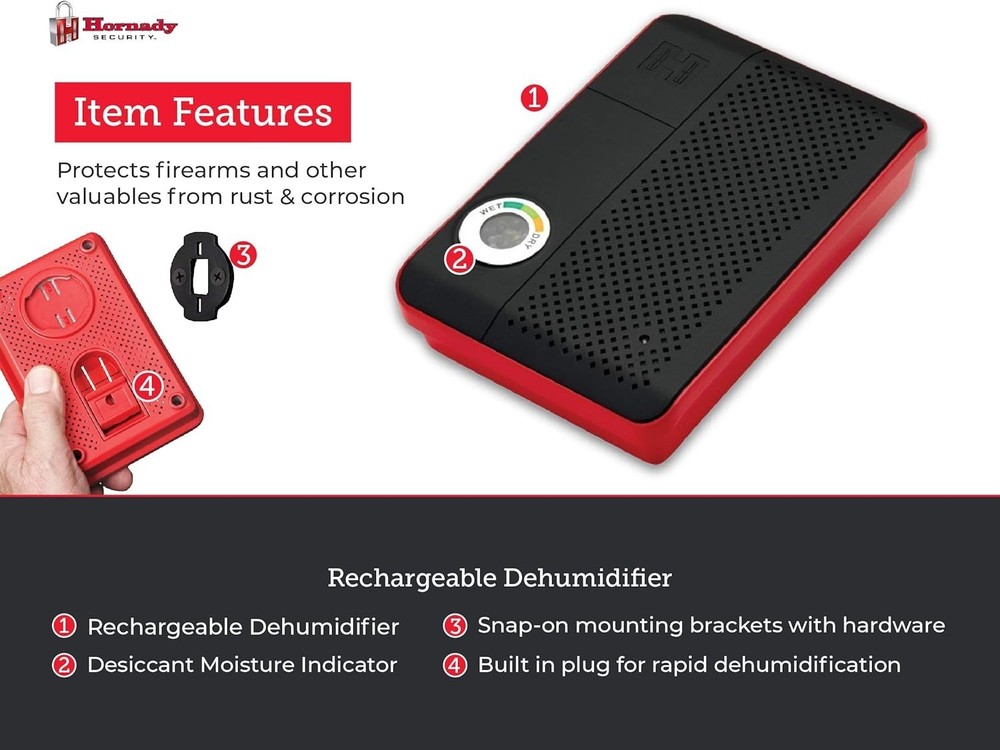 Dehumidifier Moisture Absorber Gun Safe Organizer Rust Protection Pack