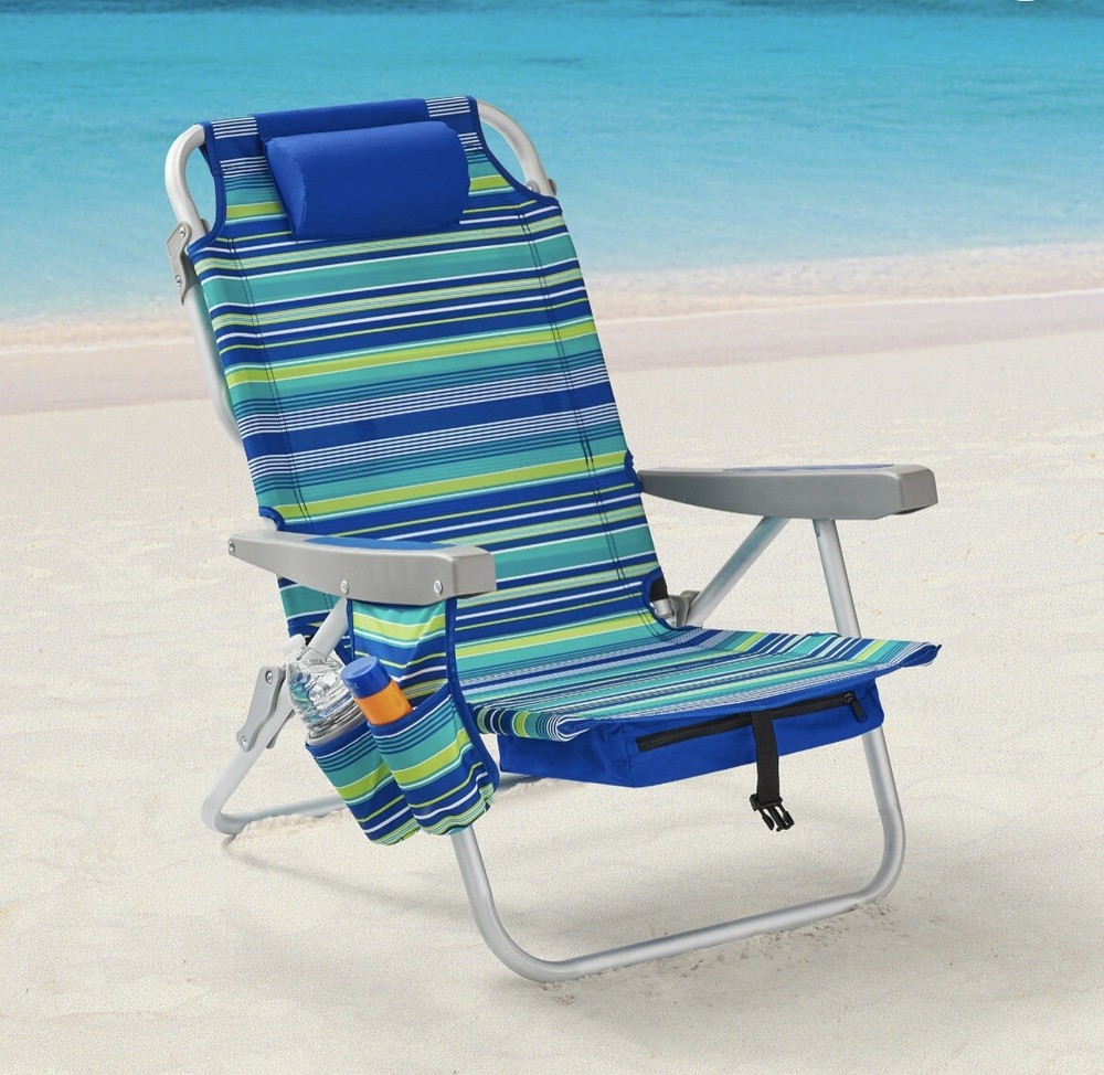 Reclining Beach Chair & Event Lay-Flat Backpack