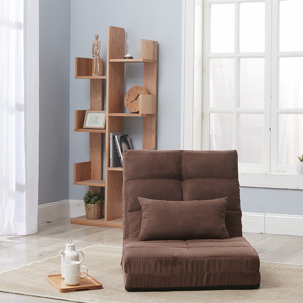 Convertible Sofa Bed Adjustable Floor Sofa Single Sofa Chair Folding Sofa Bed