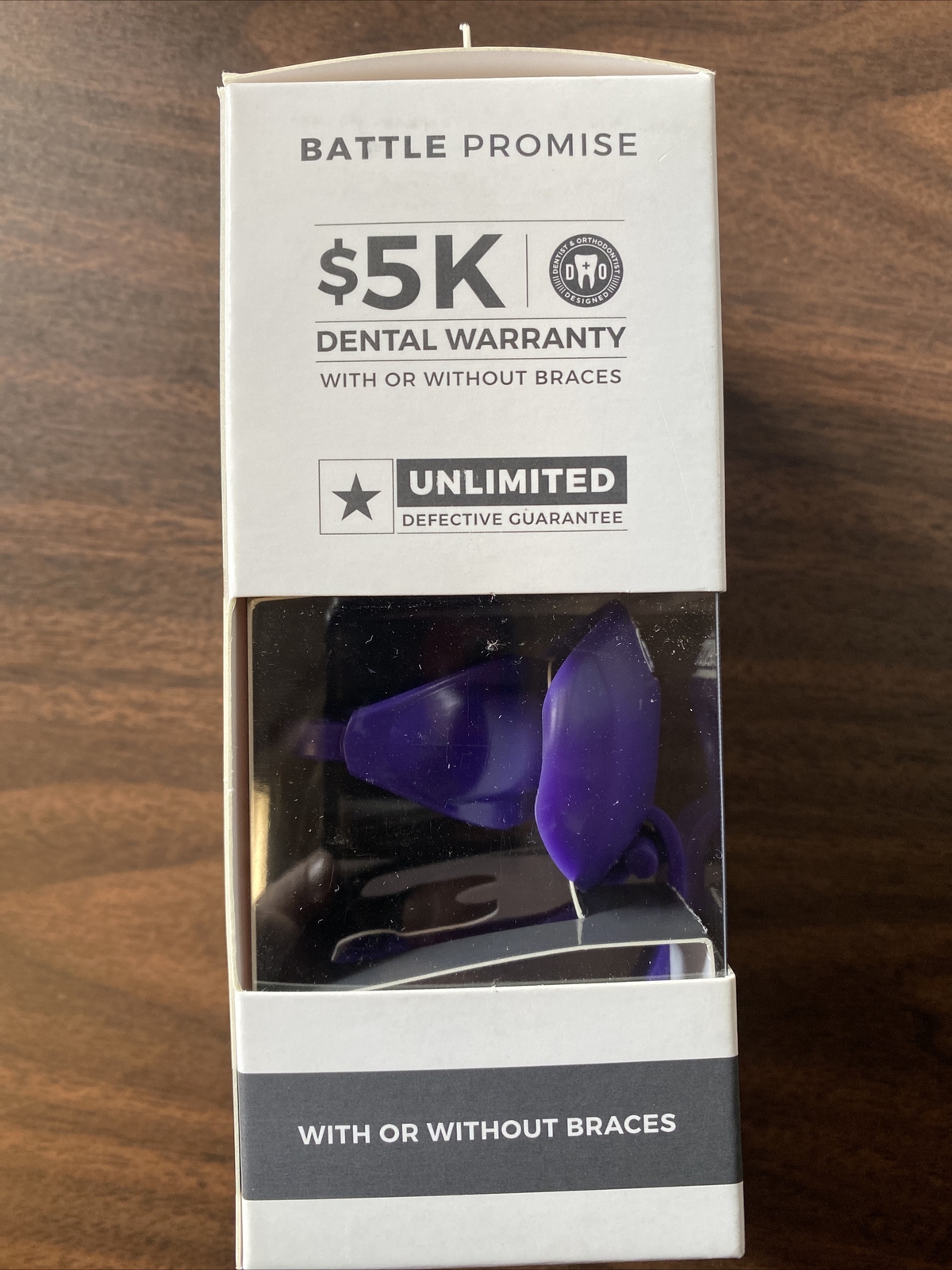 Battle Sports Science Oxygen Lip Protector Mouthguard Strap Football Purple