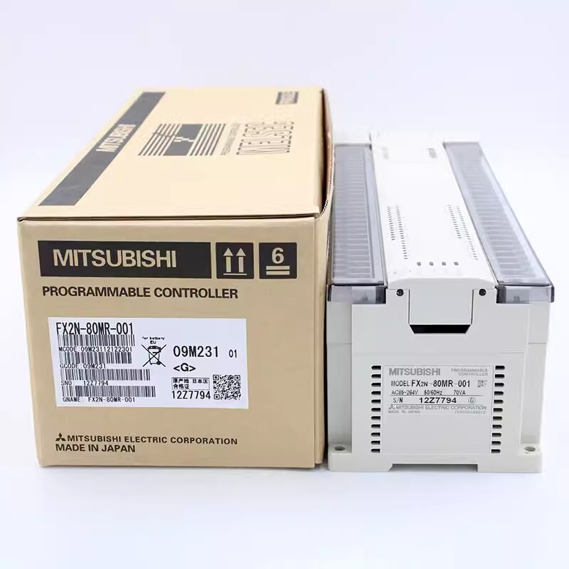 1pcs Mitsubishi PLC FX2N-80MR-001 Programmable Controller