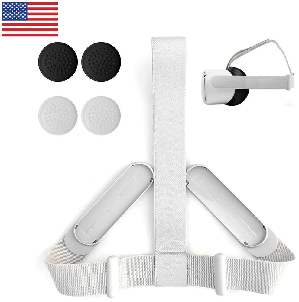 Replacement Head Strap for Meta Quest 2 Oculus Quest 2 VR Headset Strap + 4 Caps