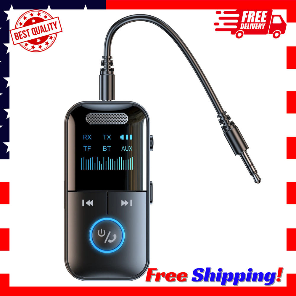 4In1 Bluetooth Audio Adapter Wireless Receiver Transmitter MP3 Player 3.5mm Aux