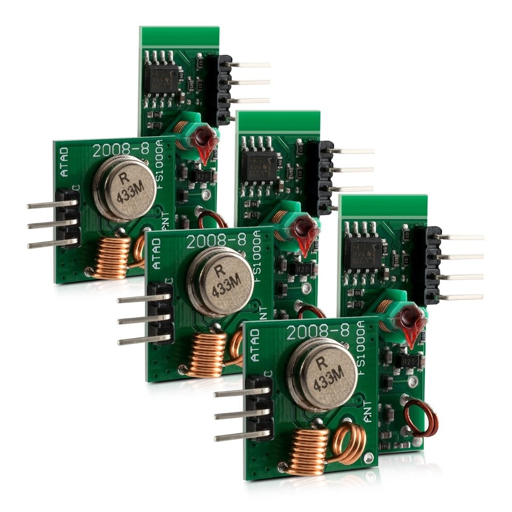 433 MHz Transmitter and Receiver Module Kit for Remote Control Raspberry Pi A...