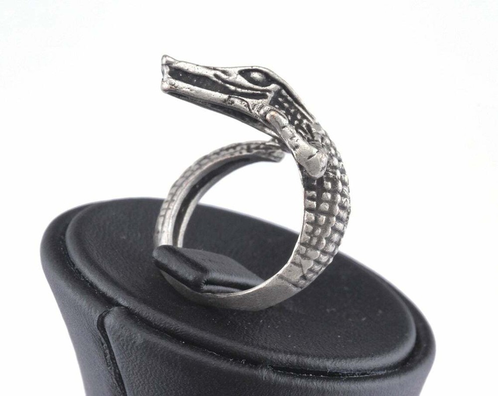 Ring Adjustable Antique Silver Plated Brass Animal Ring