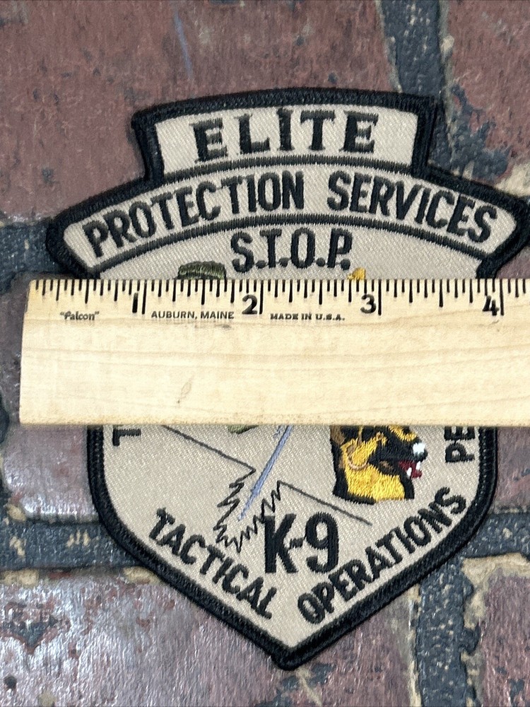 ELITE K-9 Security Service Patch Tactical Operations