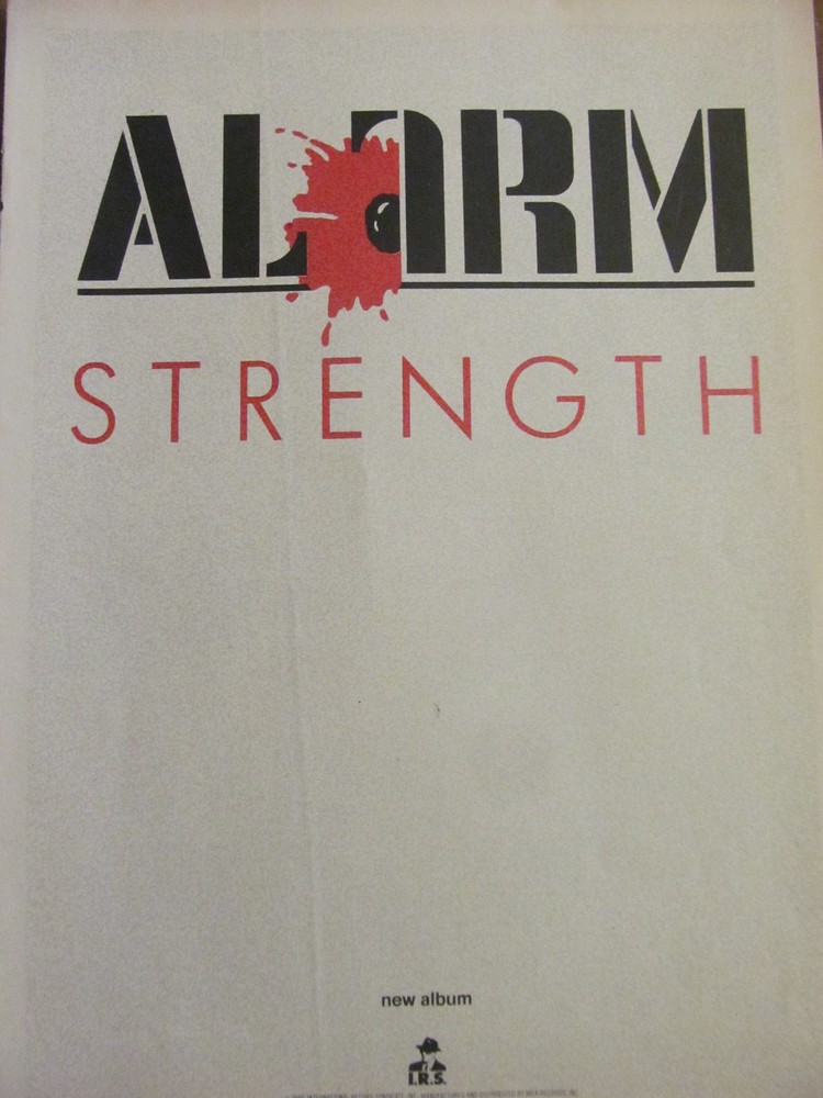 The Alarm, Strength, Full Page Vintage Promotional Ad