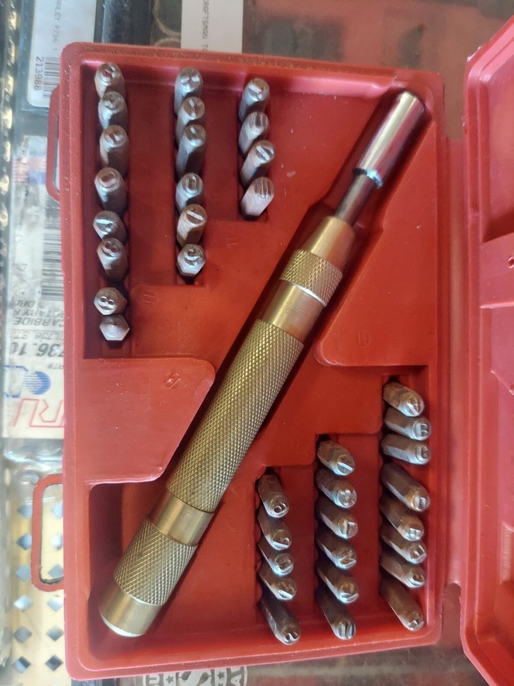 38 PC LETTER/NUMBER PUNCH SET