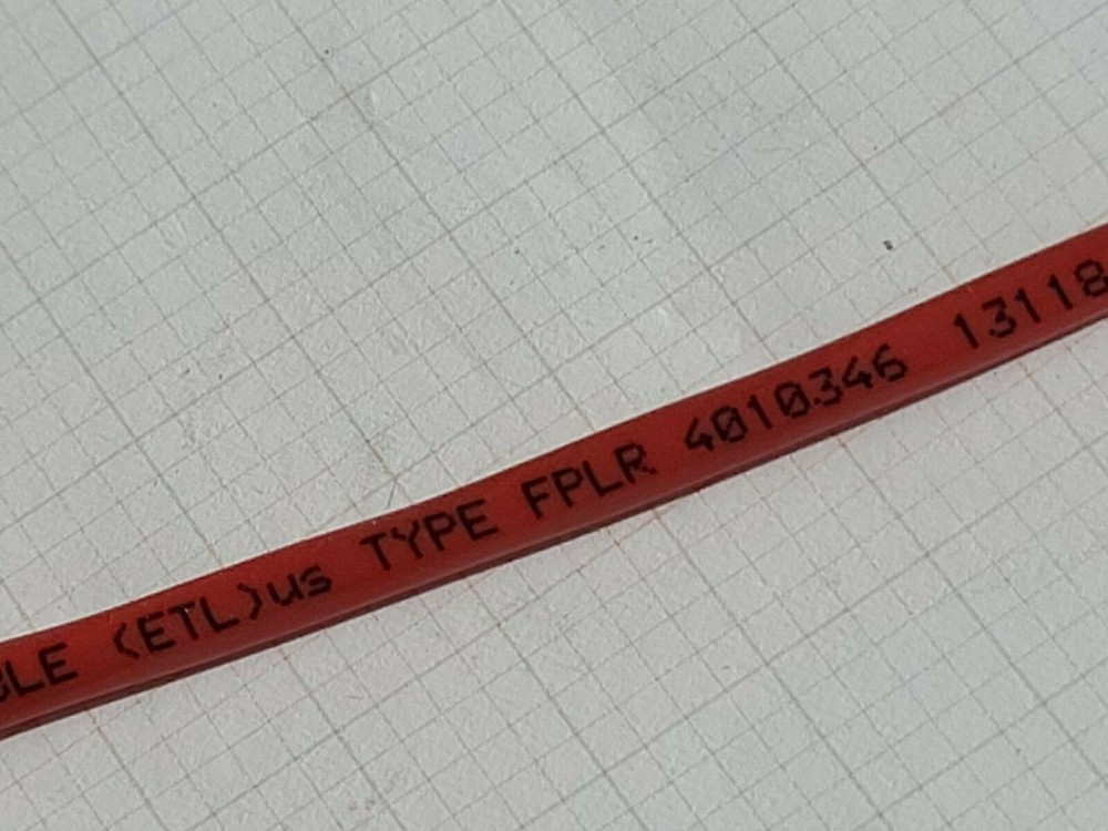 Vertical Cable 315-164/RD 16/4C Solid Riser Fire Alarm Cable FPLR Red /100ft