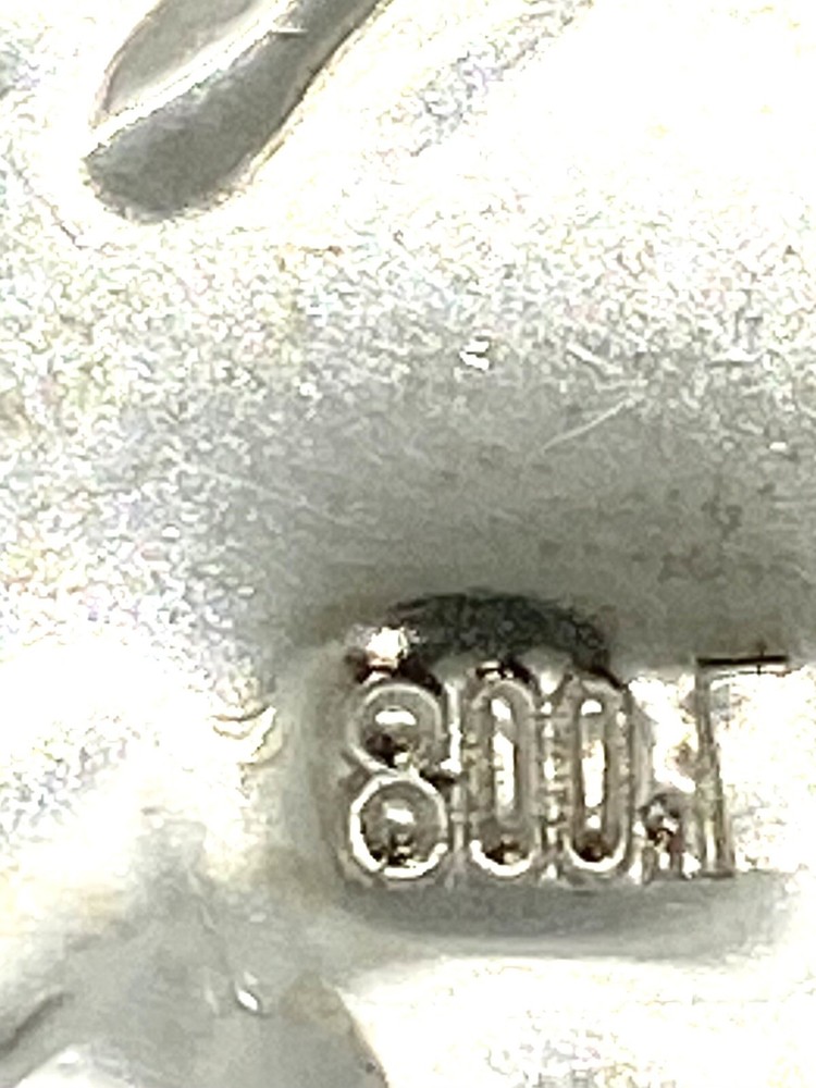 Vintage 800 Silver Ornament