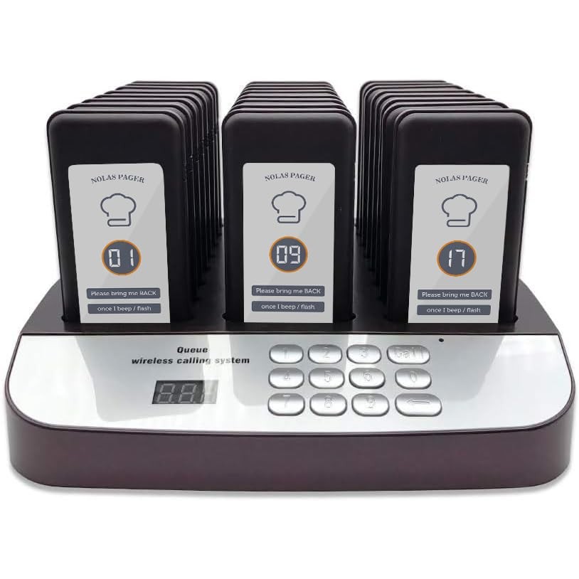 Lineup Waiting Queue Pagers for Restaurants Paging System Coast Buzzer Beep B...