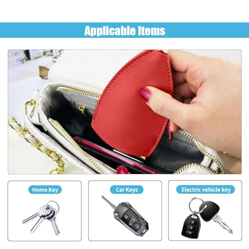 2PCS Creative Pull-Out Car Key Case, Key Sleeve Keychain Bag, Large Capacity