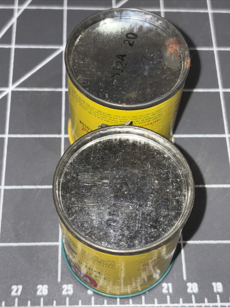 2 Original Play-Doh Vintage Empty 1962 2 Oz Cans