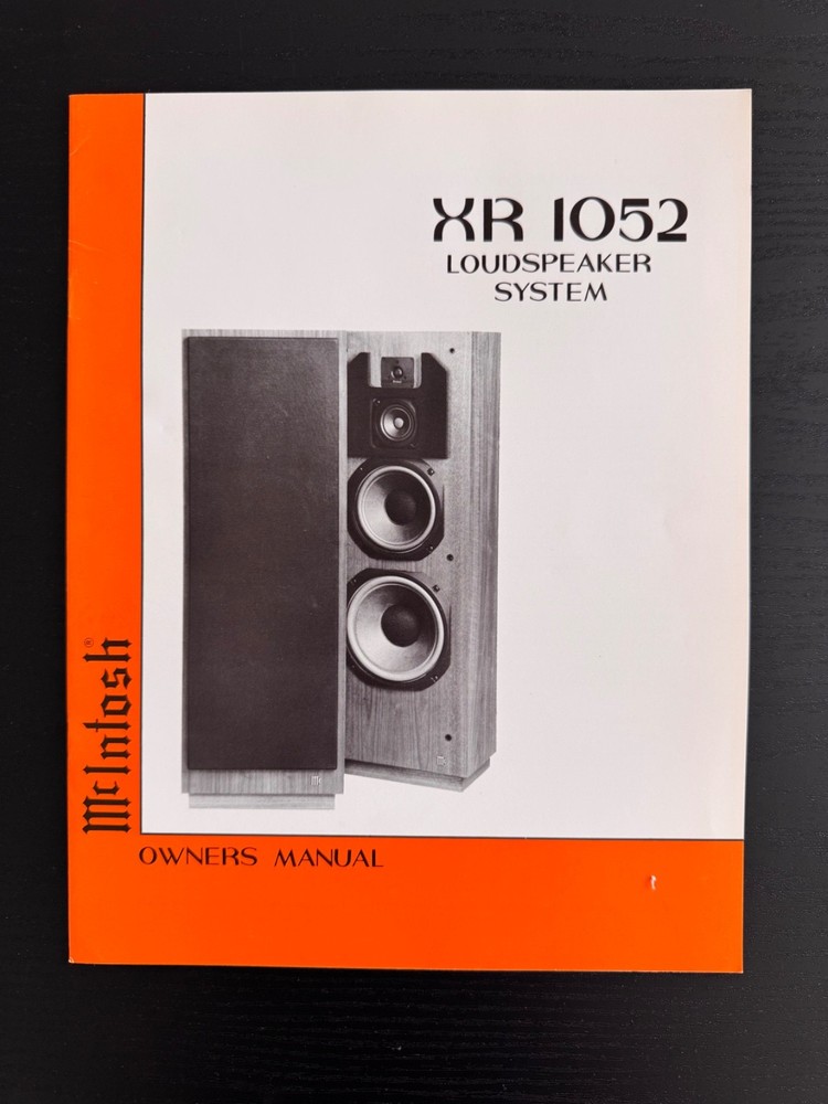 MCINTOSH 12 VARIOUS SPEAKERS MANUALS