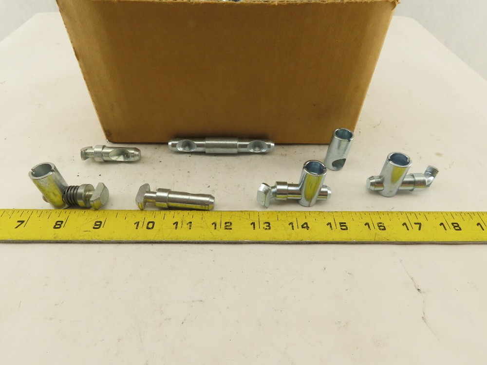 Flexlink Modular Conveyor Framed T-Bolt Attachment Hardware Huge Mixed Lot 175+
